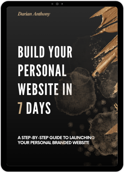 Build Your Personal Website In 7 Days, tablet view